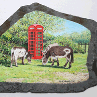 Karen Frampton, New Forest Artist, paintings, greeting cards, murals, slate, Hampshire, UK